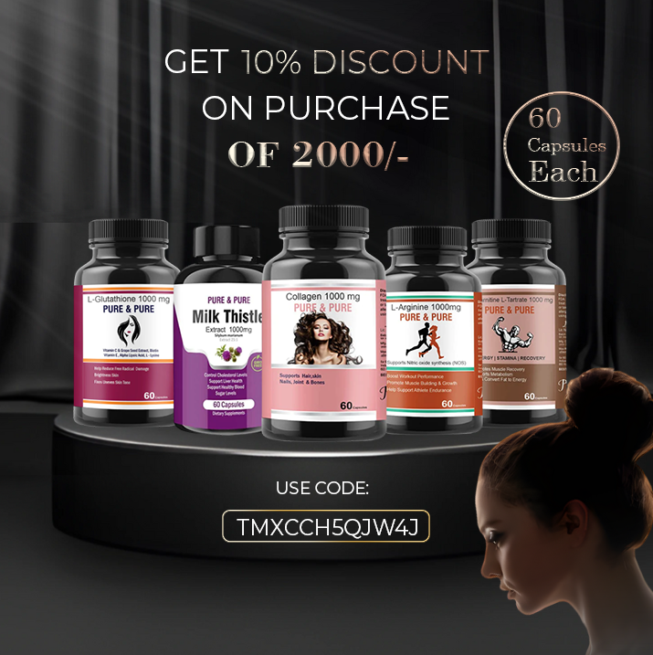 L-Glutathione 1000mg for Glowing skin Pack of 1 Bottle(60 Tablets)