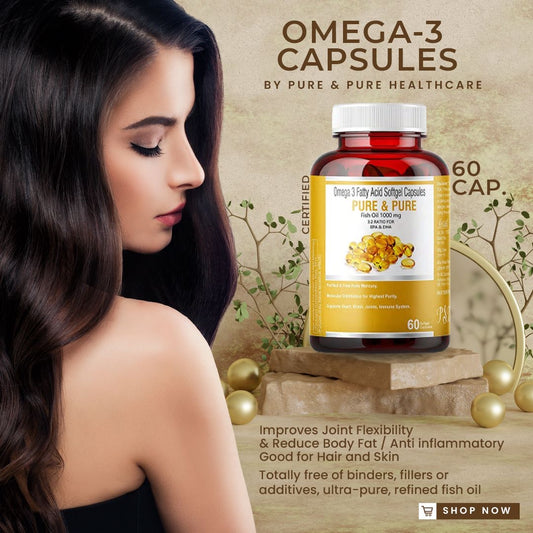 Omega 3 Fish Oil Soft gel Capsules 1000 mg