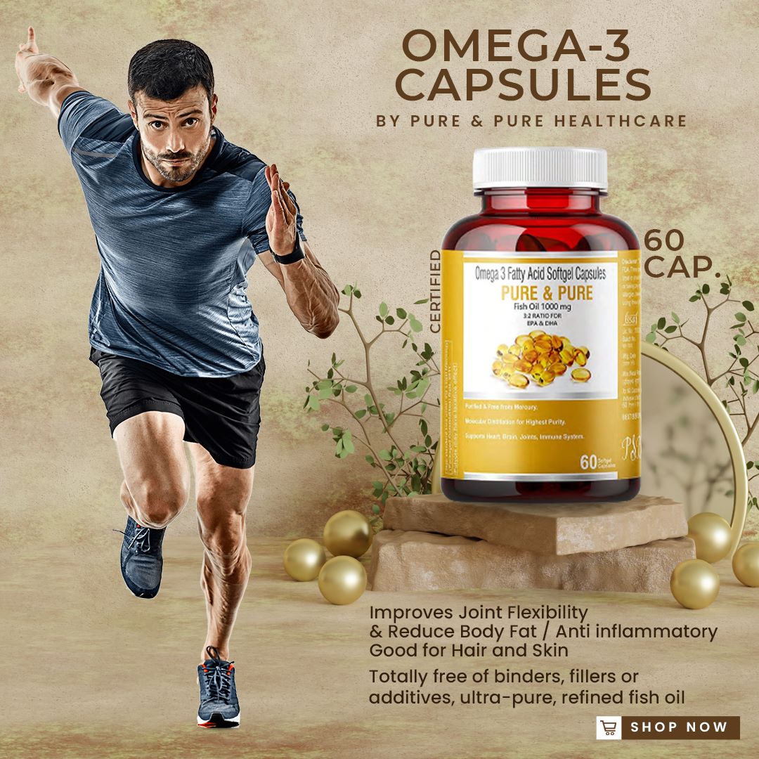 Omega 3 Fish Oil Soft gel Capsules 1000 mg